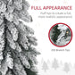 Snow-frosted artificial Christmas tree branch tips for a full look