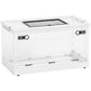 Clear acrylic small animal habitat with mesh ventilation top and front access door panels.