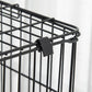 Black wire small animal cage with side latch and metal lock