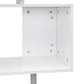 Underside view of white desktop panel with metal mounting screws