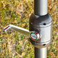 Metal umbrella crank with up and down control on the pole