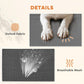 Breathable mesh dog cot surface with fabric texture detail