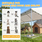 Outdoor chain-link dog kennel with waterproof roof and secure latches