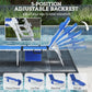 Navy blue 5-position adjustable reclining folding lounge chair