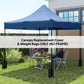 Navy replacement pop-up canopy cover with four hanging weight bags