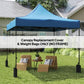 Navy replacement pop-up canopy cover with four hanging weight bags