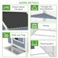 Chicken coop features view: wave roof tile roof, slide tray, roosting bars