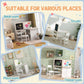White kids table and chair set for home classroom spaces