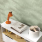 White toy storage bench with open top shelf and side drawer