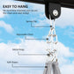 Adjustable hanging chain and metal rings with safe ropes for macrame hammock chair