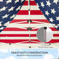 American flag canopy top with reinforced cross-truss metal frame