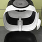 Covered cat litter box with white dome lid and black base, front latch and panel