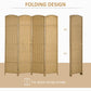 Folding design: 4-panel room divider that folds for space-saving storage
