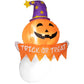 Inflatable Halloween ghost decoration with glowing pumpkin jack-o’-lantern face and “Trick or Treat”