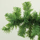 Green bendable pencil Christmas tree with dense branch tips, close-up view