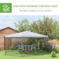 Large chicken run enclosure with gray roof cover and wire mesh walls