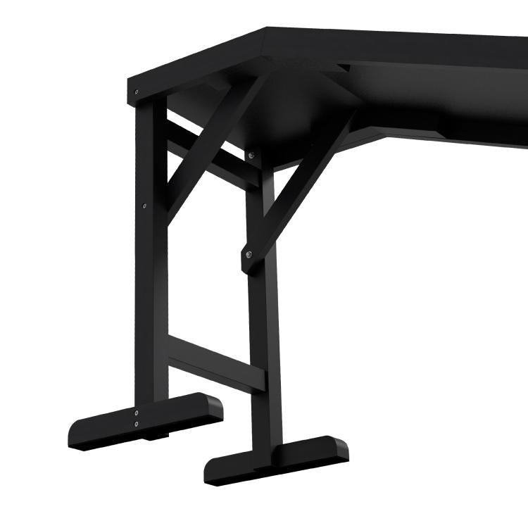 Black dog ramp with non-slip carpet surface and raised side supports