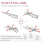 Artificial pencil Christmas tree fluffed branch tips shown on layout