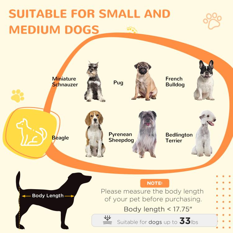 Dog kennel end table sizing guide for small and medium dog breeds