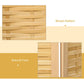 Close-up of natural bamboo woven pattern panel for a 3-panel folding divider