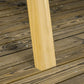 Wooden patio swing bench frame leg post