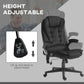 Black high-back office chair with padded seat and height-adjust lift lever