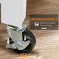 Kitchen island cart caster wheel with brake lever for rolling storage