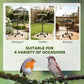 Bird play stand displayed for use in backyard, garden, and balcony settings