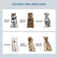 Infographic showing suitable large dog breeds for the feeding cabinet