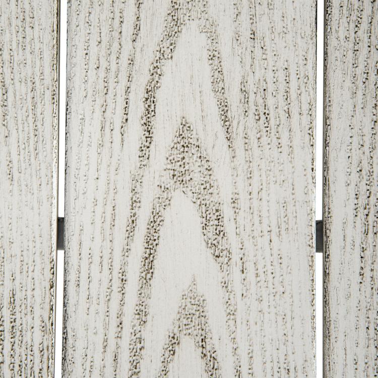 Beige wicker weave panel with vertical texture detail