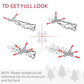 Artificial Christmas tree tips spreading diagram to help branches fill out evenly.