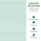 Green PE mesh greenhouse cover close-up with fine grid texture