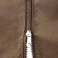 Brown gazebo sidewall panel with zipper and C-ring hook detail