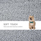 Gray plush scratching fabric texture for cat tower