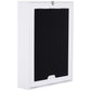 White wall cabinet with large blackboard writing panel, folded tabletop included