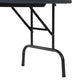 Foldable poker table leg frame with sturdy steel supports