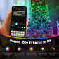 Smart app control on phone for multicolor LED Christmas tree lights