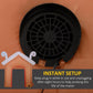 Candy house inflatable archway with built-in blower fan and power cord connection
