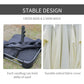 Umbrella cross base with two sandbags and durable oxford fabric cover