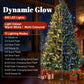 Artificial Christmas tree with 880 LED lights and dynamic glow light modes