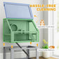 3 Tier Wooden Hamster Cage w/ Detachable Bottom, Hut, Seesaw, Exercise Wheel, Ramps, 24 inch x 16 inch x 29.5 inch