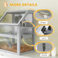3 Tier Wooden Hamster Cage w/ Detachable Bottom, Hut, Seesaw, Exercise Wheel, Ramps, 24 inch x 16 inch x 29.5 inch