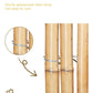 Bamboo fence poles secured with galvanized steel wire ties, close-up of connections.