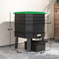 Worm composter bin with green top, stacked trays, and bottom drawer on sturdy legs
