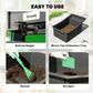 Worm composter accessories featuring bottom spigot, worm tea tray, shovel, and scraper