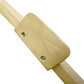 Wooden rocking base for plush dinosaur ride-on toy with metal screws