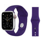 Silicone wrist watch band for Apple Watch 38mm, purple with stainless buckle