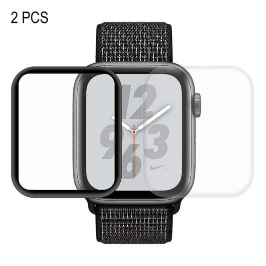 Curved screen protector set for Apple Watch 44mm, two-piece full-screen coverage