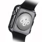 Carbon fiber frame protection case for Apple Watch, black, with button and speaker cutouts