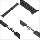 Hidden Butterfly Buckle 7 Beads Stainless Steel Watch Band For Apple Watch 42mm(Silver Gold), 20mm Women